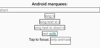 AndroidView marquee