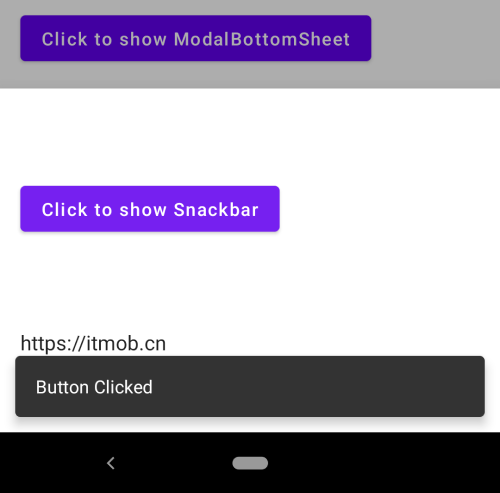 如何不通过 Scaffold 使用 Snackbar？如何在 ModalBottomSheetLayout 中使用 Snackbar？